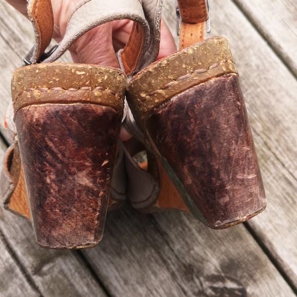 Art by The Art Company leather wedge sandals - Picture 12 of 15